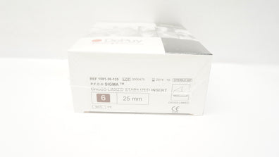 DePuy 1581-26-125 Sigma Cross Linked Stabilized Insert 25mm, Size 6 (x)